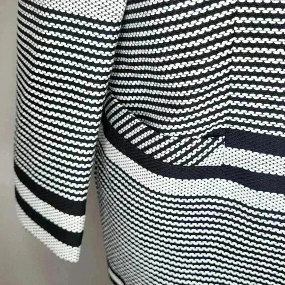 Womens Pure Collection Black Longline Striped Jacket - Black NWT New Size 8/10 - Picture 4 of 16